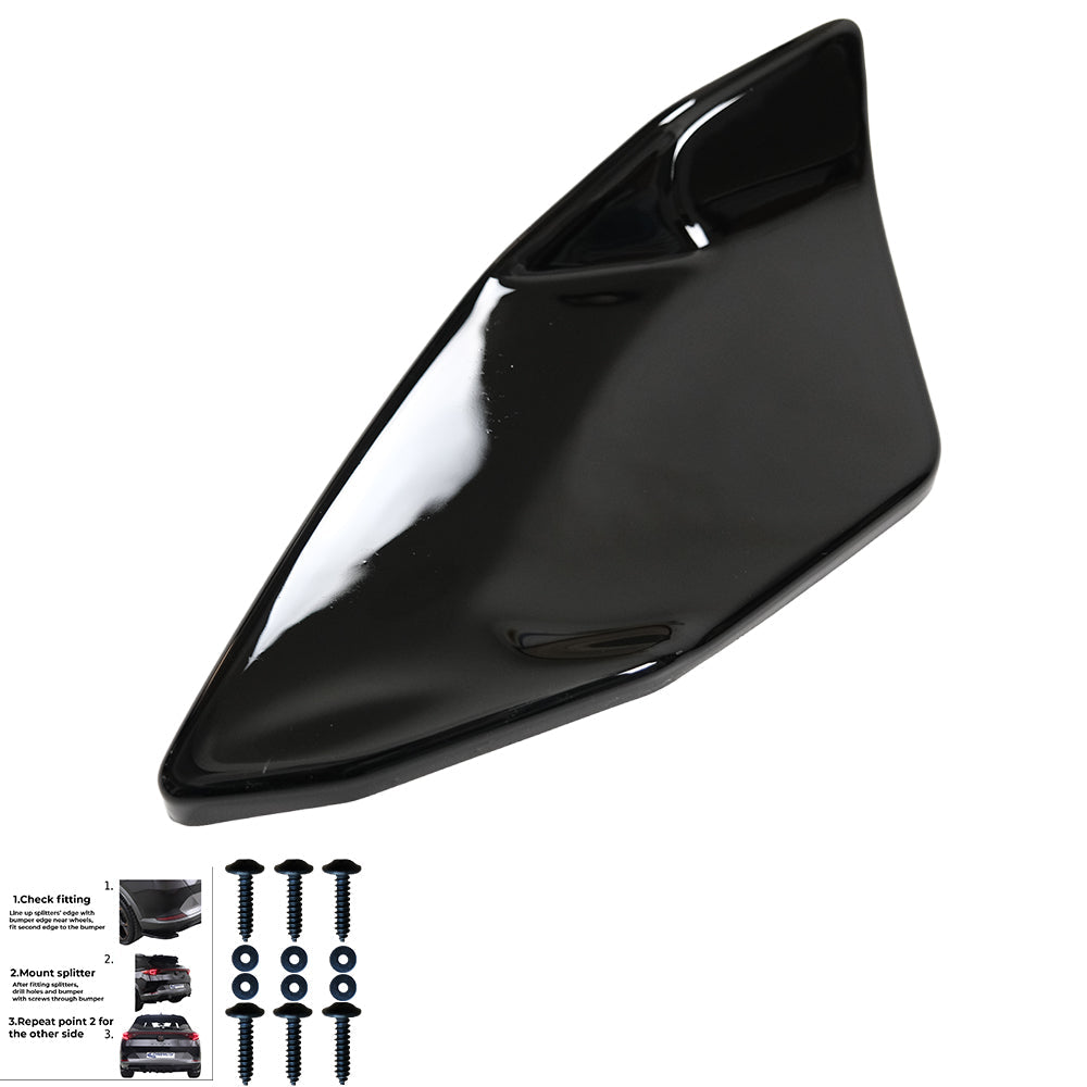 Rear Side Splitters Uyumlu VW VOLKSWAGEN Scirocco R MK3 Makyajlı Kasa 2014-2017