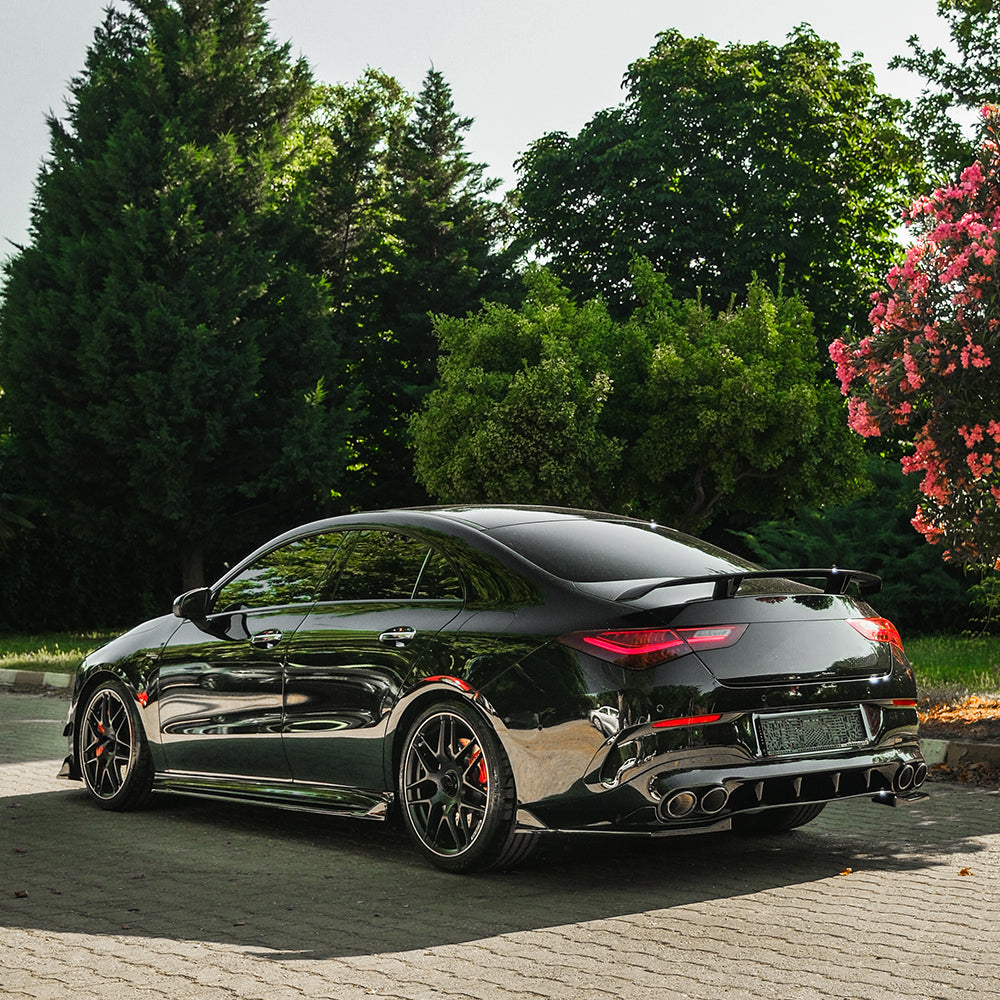Rear Side Splitters Uyumlu MERCEDES CLA35 / CLA45 Aero Pack C118 2019-2023