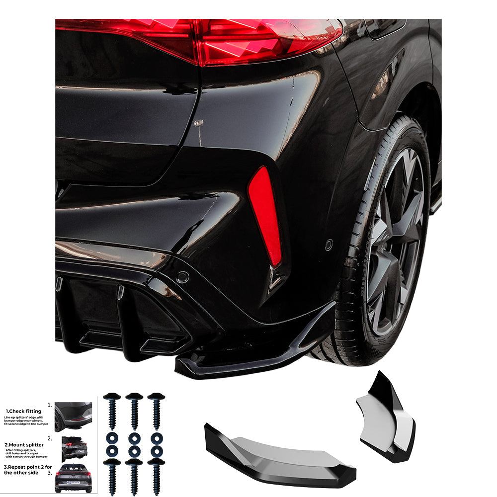 Rear Side Splitters Uyumlu CUPRA Terramar MK1 2025+