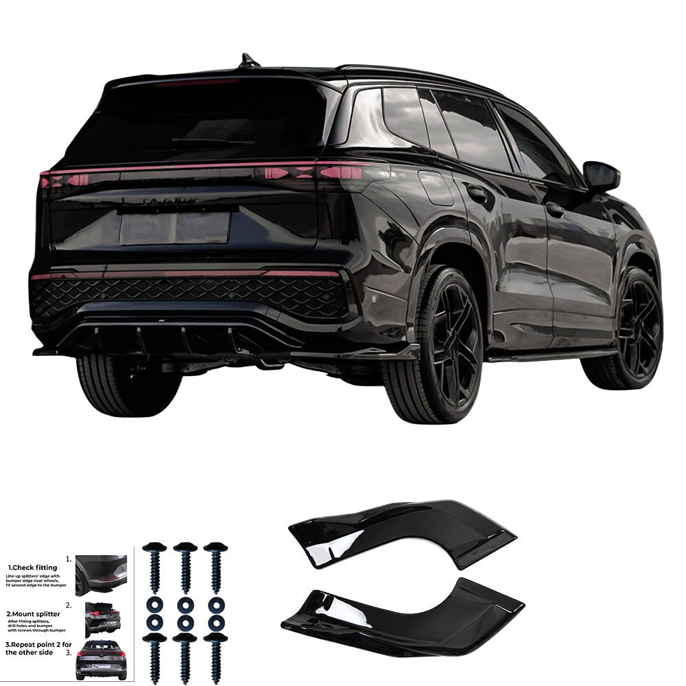 Rear Side Splitters Uyumlu VW VOLKSWAGEN Tayron Standard / R-Line MK1 2025+