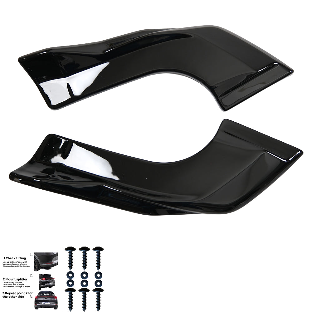 Rear Side Splitters Uyumlu VW VOLKSWAGEN Tayron Standard / R-Line MK1 2025+