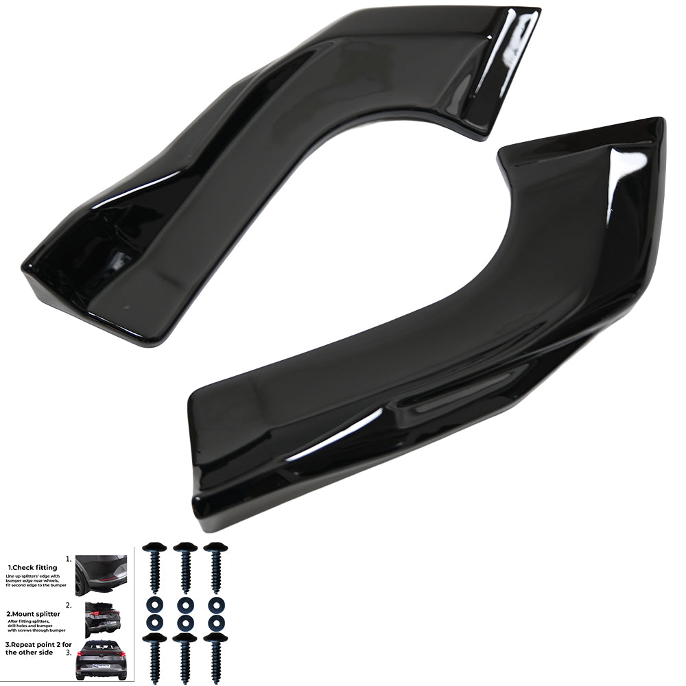 Rear Side Splitters Uyumlu VW VOLKSWAGEN Tayron Standard / R-Line MK1 2025+