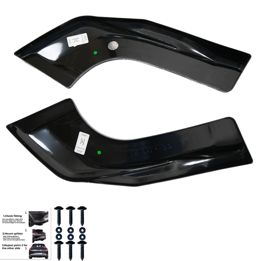 Rear Side Splitters Uyumlu VW VOLKSWAGEN Tayron Standard / R-Line MK1 2025+