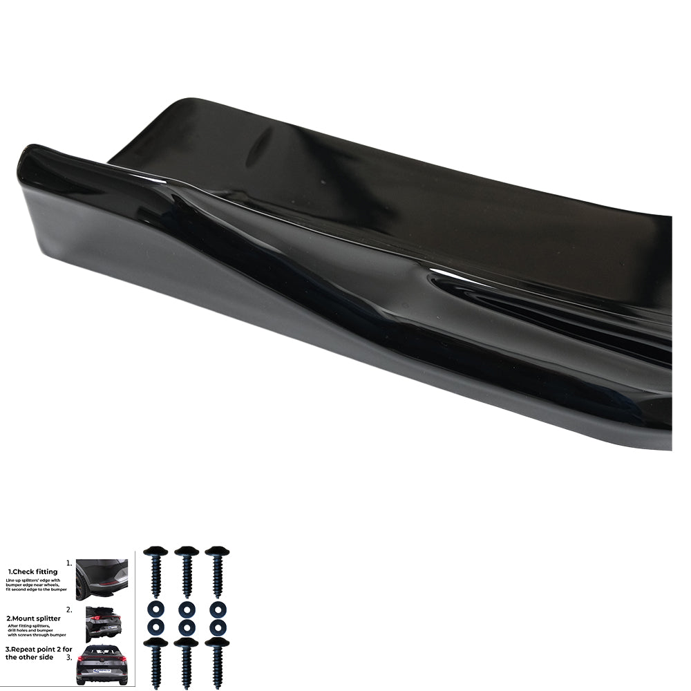 Rear Side Splitters Uyumlu VW VOLKSWAGEN Tayron Standard / R-Line MK1 2025+