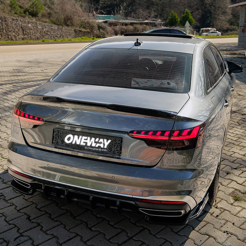 Rear Side Splitters Uyumlu AUDI A4 S-Line B9 Makyajlı Kasa 2019-2024