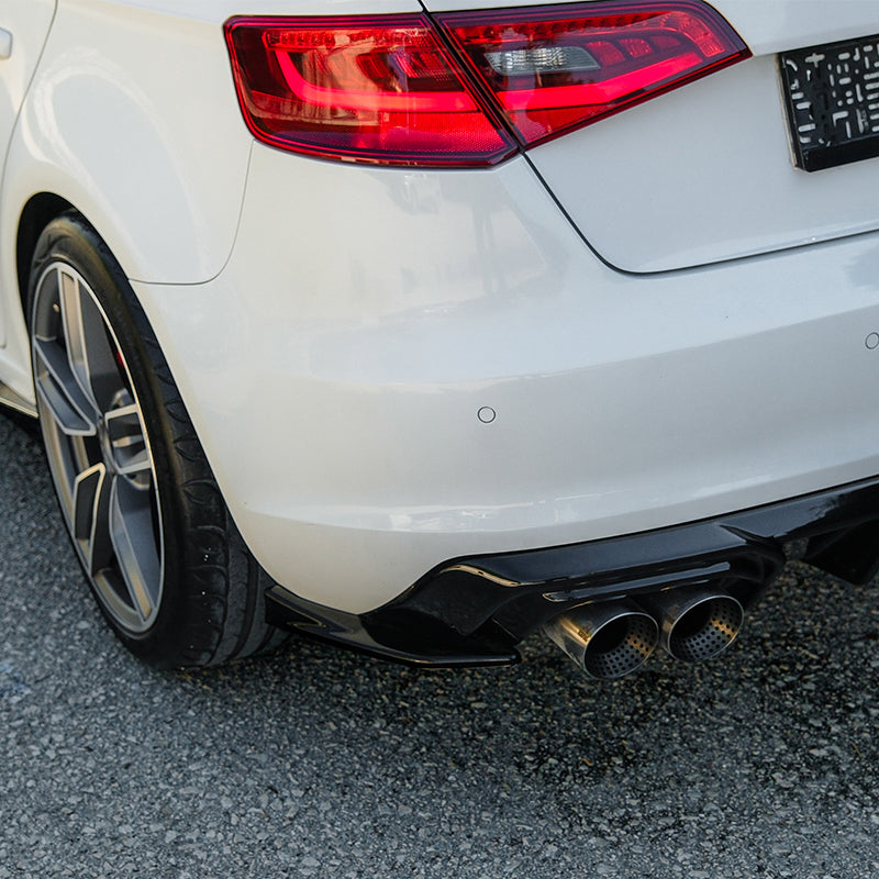 Rear Side Splitters Uyumlu AUDI A3 8V Sportback 2013-2016