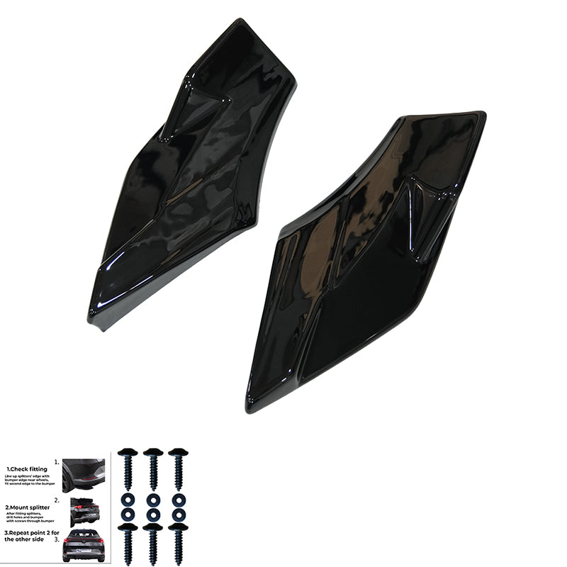 Rear Side Splitters Uyumlu AUDI Q3 S-Line Sportback F3 2019-2025