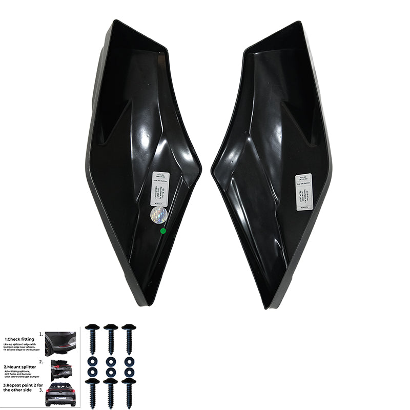 Rear Side Splitters Uyumlu AUDI Q3 S-Line Sportback F3 2019-2025