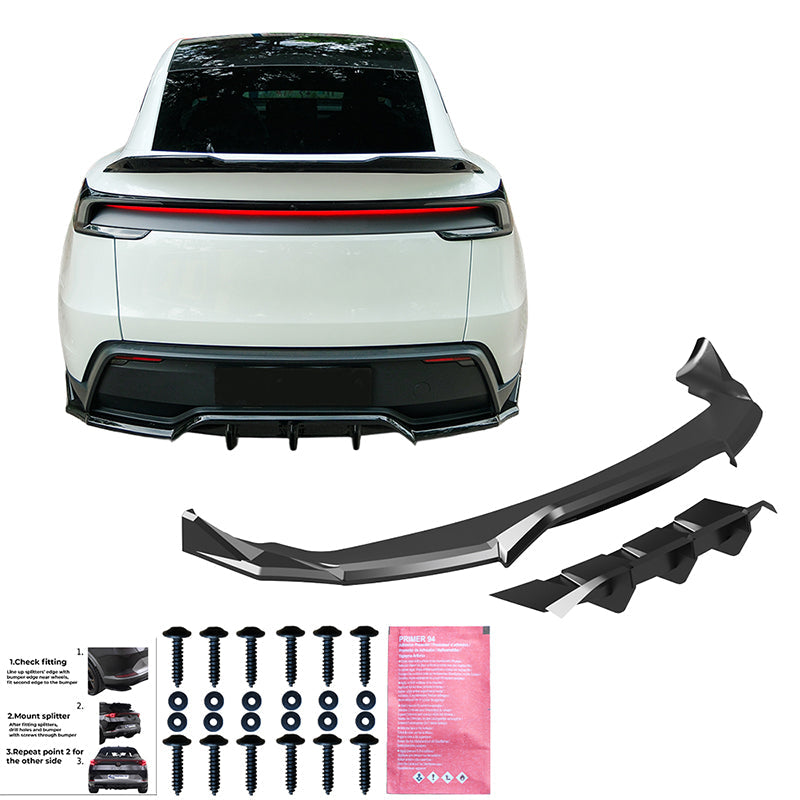 Rear Center Splitter Uyumlu TESLA Model Y MK1 Makyajlı Kasa 2025+