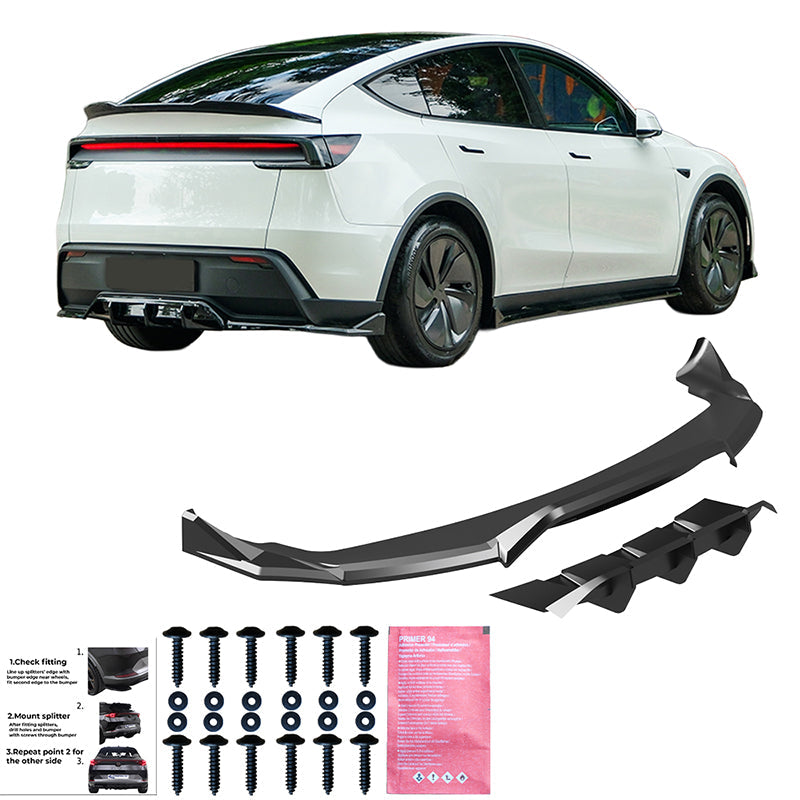 Rear Center Splitter Uyumlu TESLA Model Y MK1 Makyajlı Kasa 2025+
