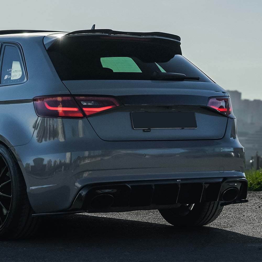 Arka Difüzör Uyumlu AUDI RS3 Sportback 8V 2015-2016