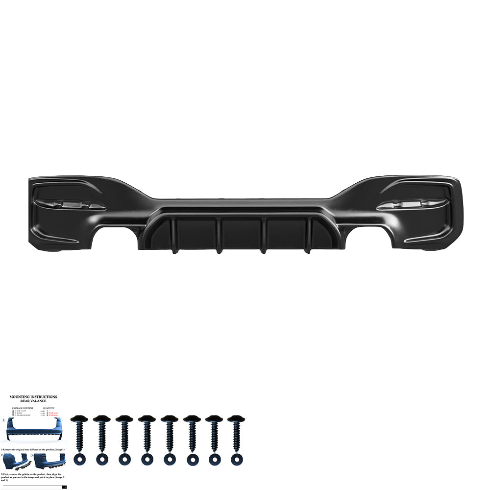 Arka Difüzör Uyumlu BMW 1 Series F20 / F21 Makyajlı Kasa M-Power 2015-2019