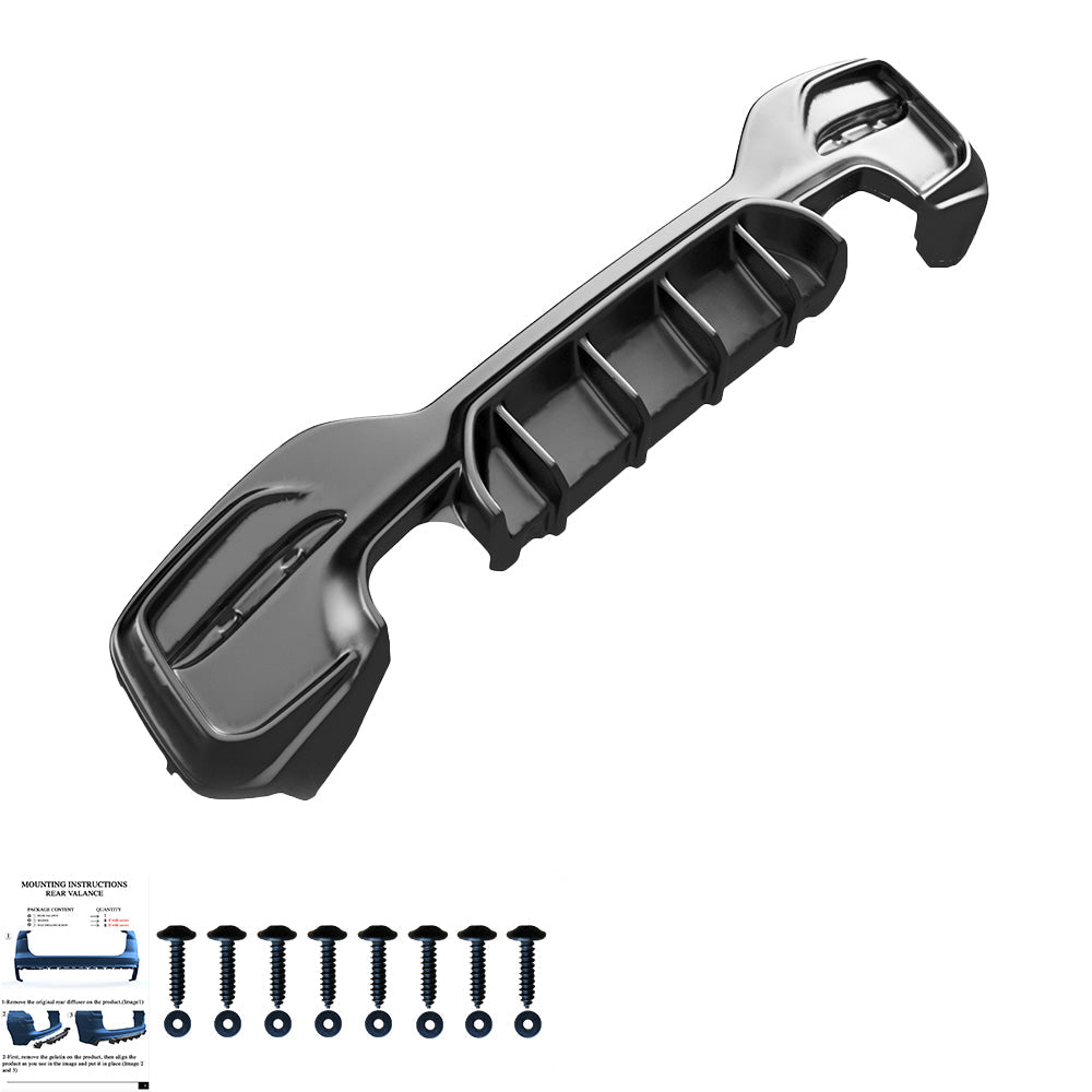 Arka Difüzör Uyumlu BMW 1 Series F20 / F21 Makyajlı Kasa M-Power 2015-2019