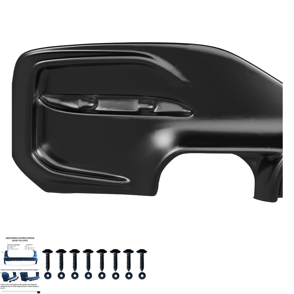 Arka Difüzör Uyumlu BMW 1 Series F20 / F21 Makyajlı Kasa M-Power 2015-2019