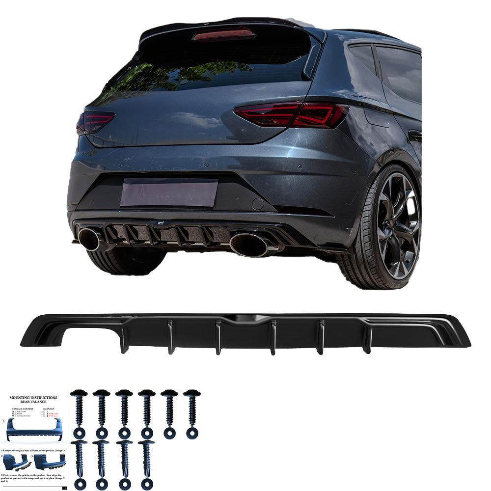 SEAT Leon MK3 FR makyajlı kasa 2017-2019 Arka Difüzör