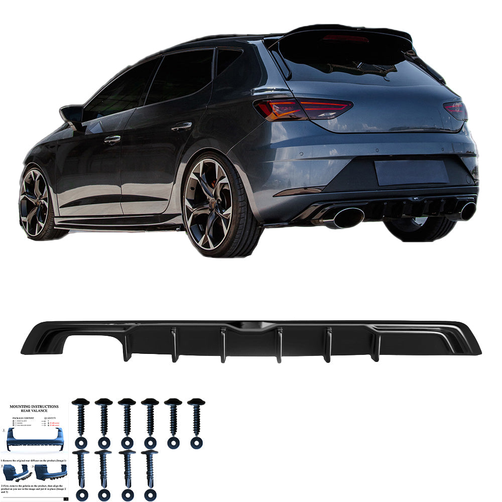 Arka Difüzör Uyumlu SEAT Leon MK3 FR Makyajlı Kasa 2017-2019
