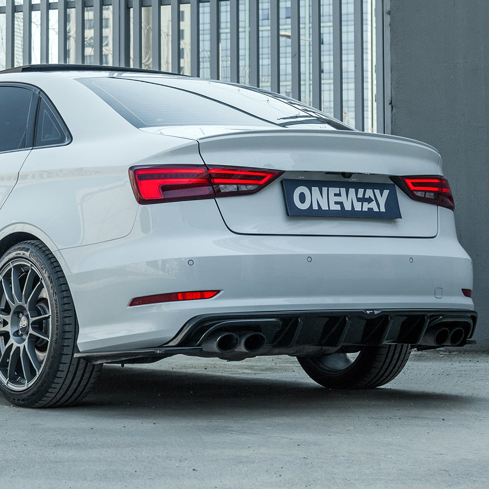 Arka Difüzör Uyumlu AUDI S3 Sedan 8V 2013-2016