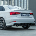 Arka Difüzör Uyumlu AUDI S3 Sedan 8V 2013-2016