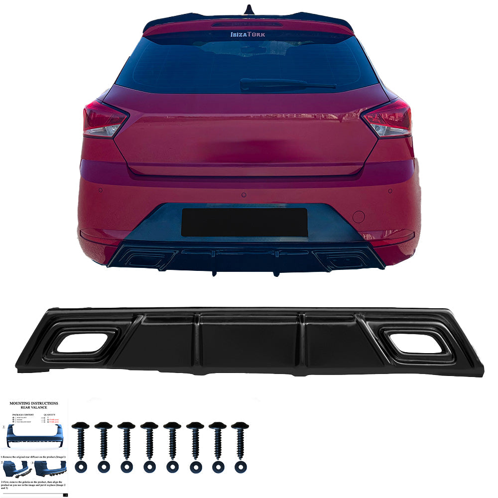 Arka Difüzör Uyumlu SEAT Ibiza Fr / SEAT Ibiza MK5 2017-2021
