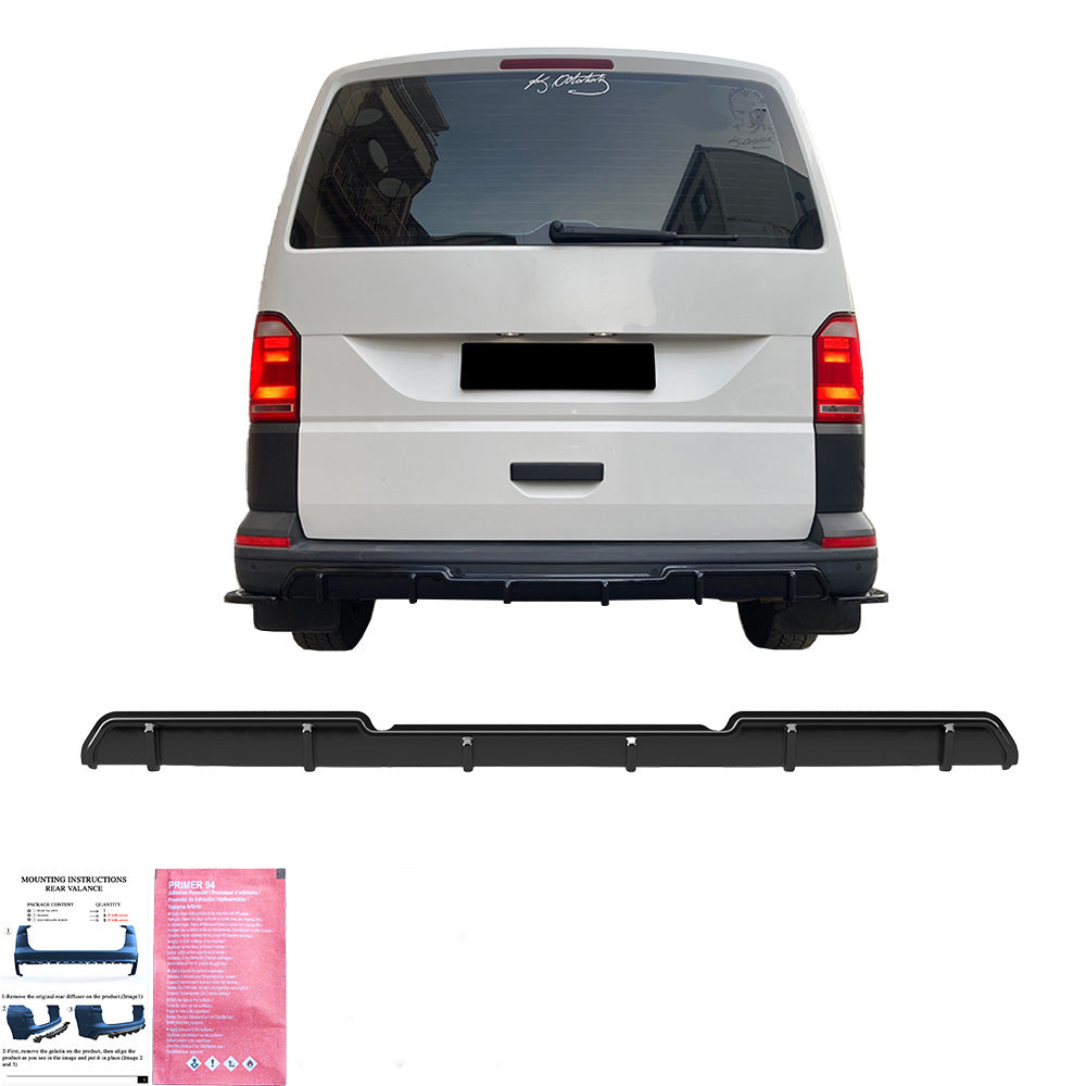 Arka Difüzör Uyumlu VW VOLKSWAGEN Transporter T6 / T6.1 2015-2021