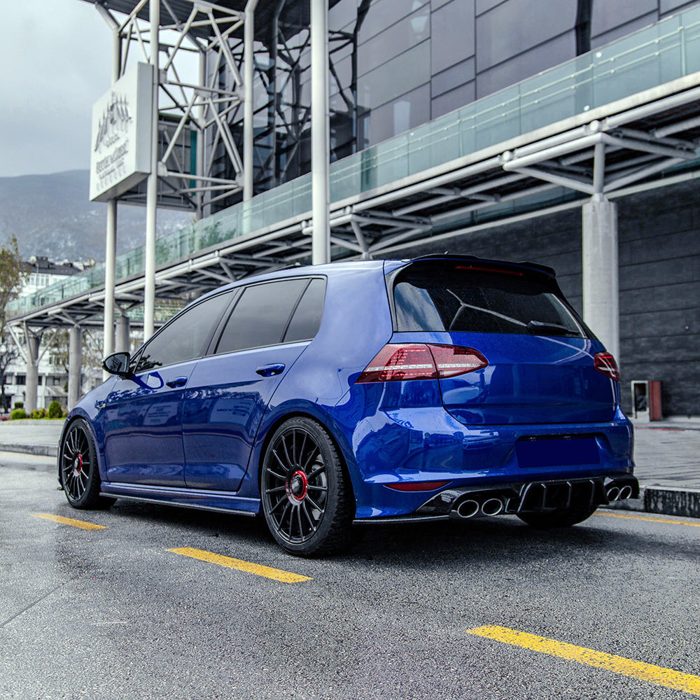 Arka Difüzör Uyumlu VW VOLKSWAGEN Golf MK7 R 2013-2016