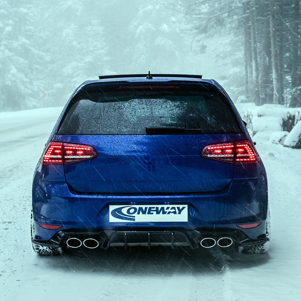 Arka Difüzör Uyumlu VW VOLKSWAGEN Golf MK7 R 2013-2016
