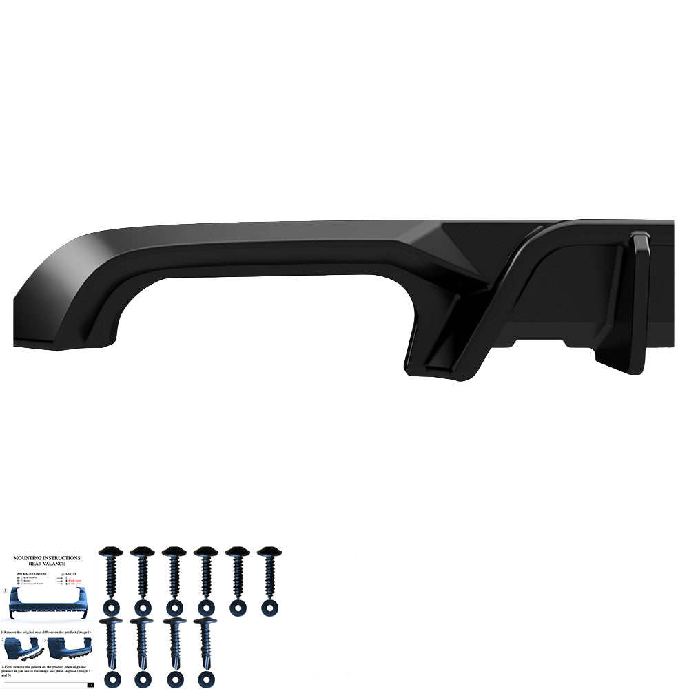 Arka Difüzör Uyumlu VW VOLKSWAGEN Golf MK7 R 2013-2016