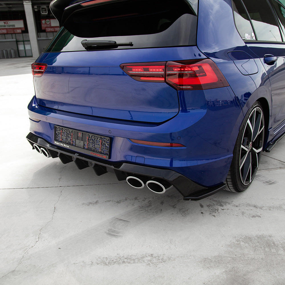 Arka Difüzör Uyumlu VW VOLKSWAGEN Golf MK8 R 2020+