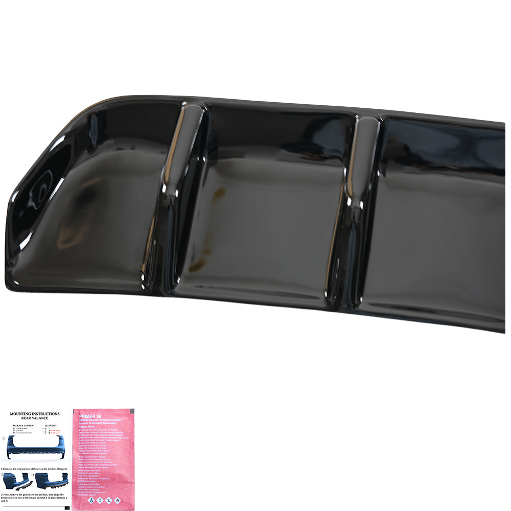 Arka Difüzör Uyumlu VW VOLKSWAGEN Tiguan MK2 R Makyajlı Kasa 2020+