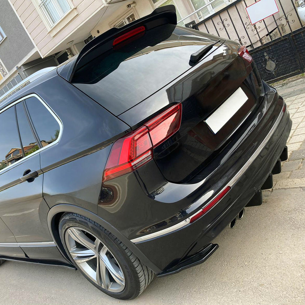 Arka Difüzör Uyumlu VW VOLKSWAGEN Tiguan MK2 Standart / R-Line 2015-2020