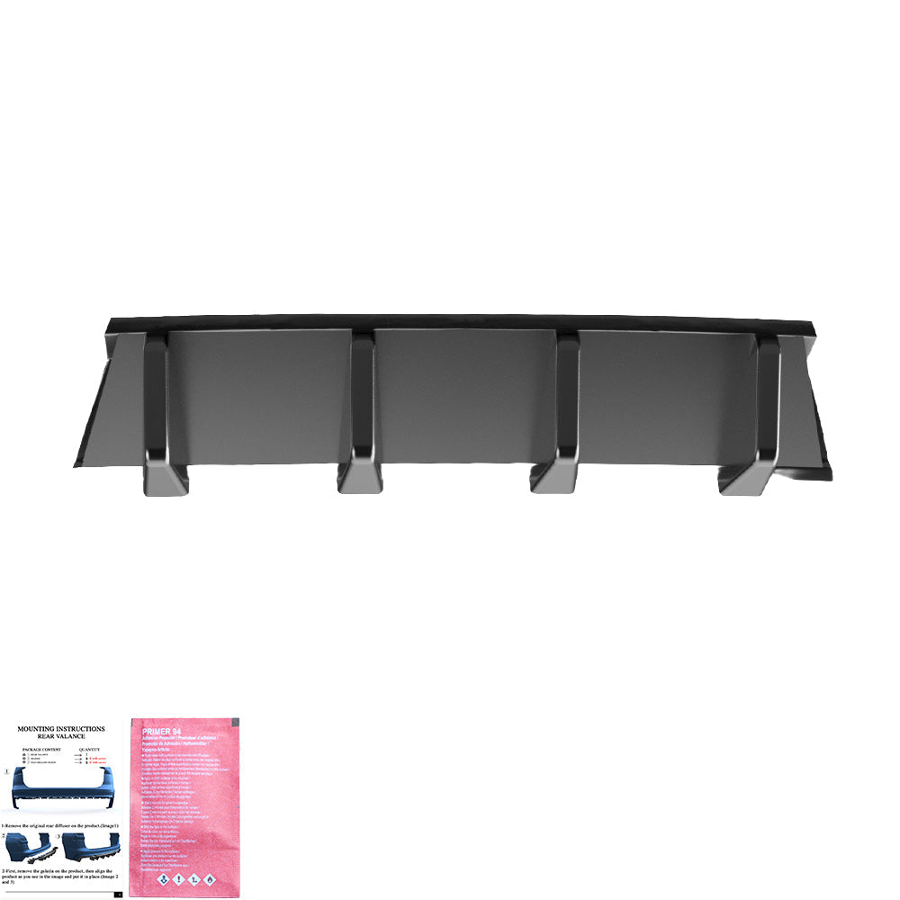 Arka Difüzör Uyumlu VW VOLKSWAGEN Tiguan MK2 Standart / R-Line 2015-2020