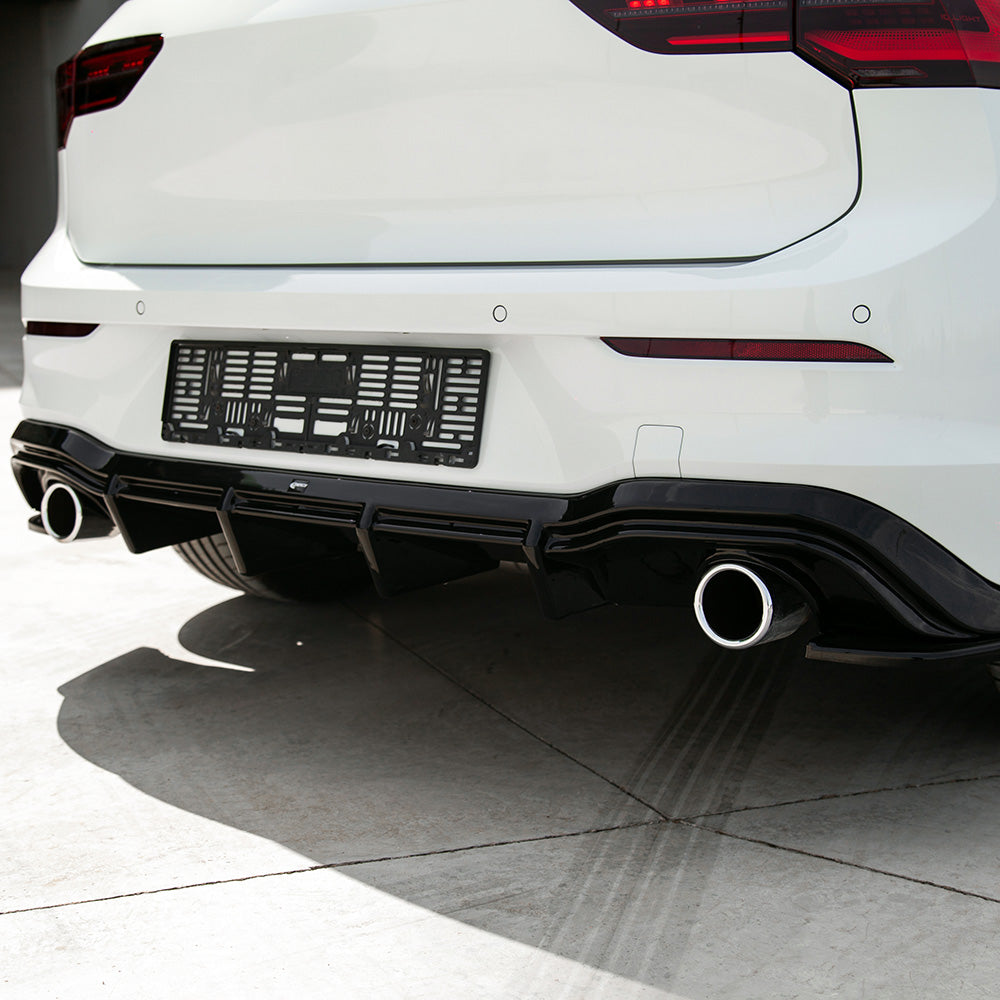 Arka Difüzör Uyumlu VW VOLKSWAGEN Golf MK8 GTI / R-Line 2020+