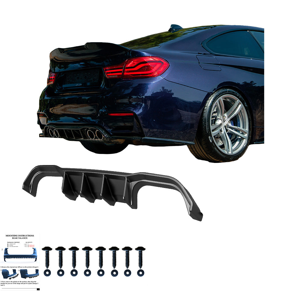 Arka Difüzör Uyumlu BMW M4 F82 2014-2021