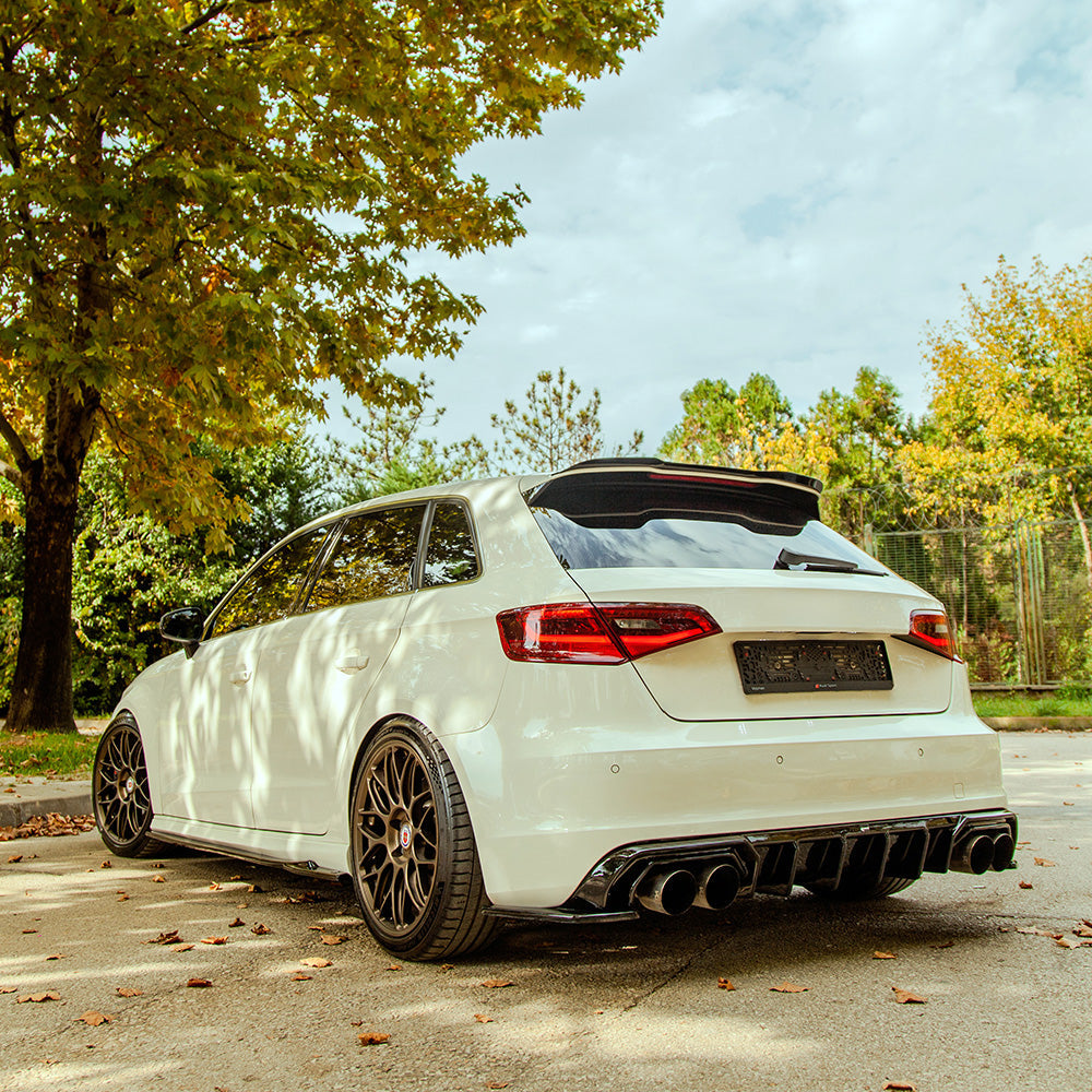 Arka Difüzör Uyumlu AUDI S3 Sportback 8V 2013-2016