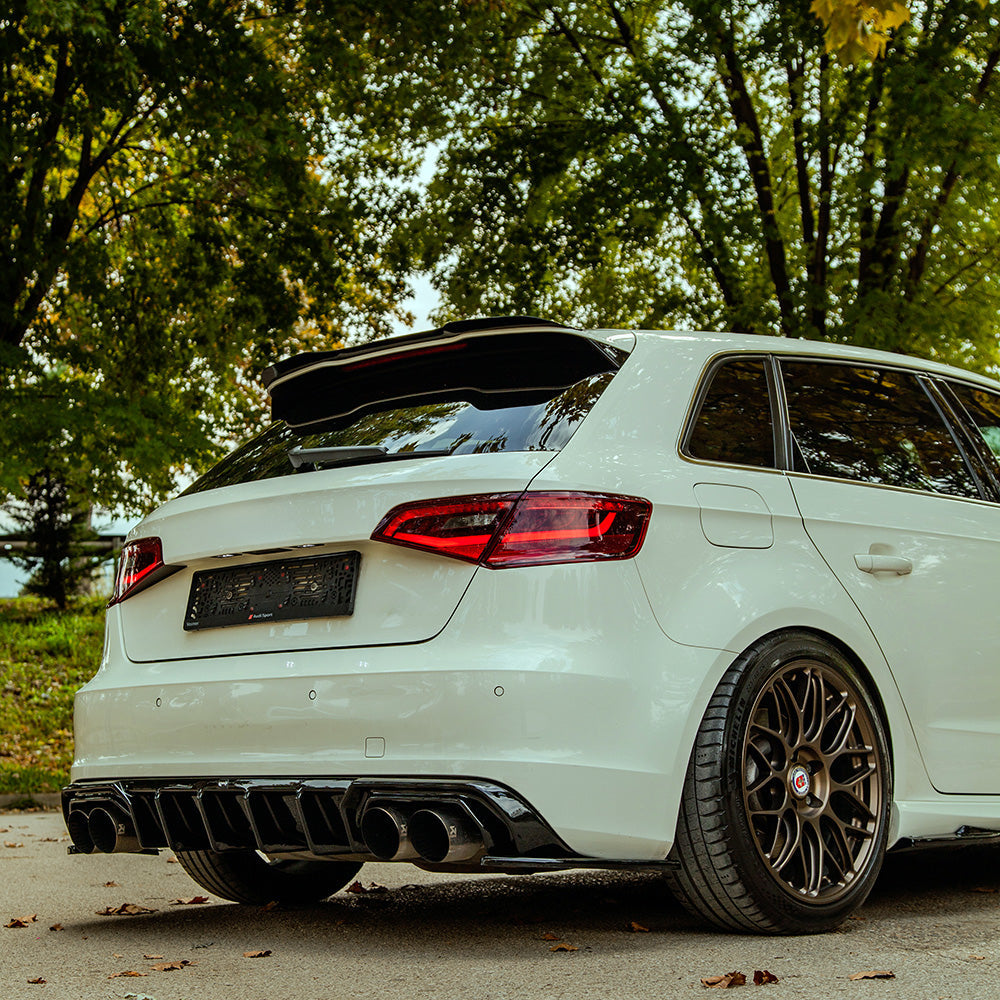 Arka Difüzör Uyumlu AUDI S3 Sportback 8V 2013-2016