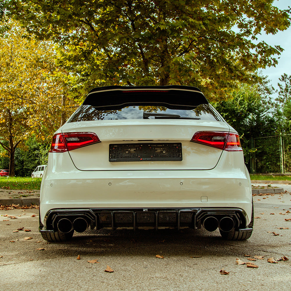 Arka Difüzör Uyumlu AUDI S3 Sportback 8V 2013-2016