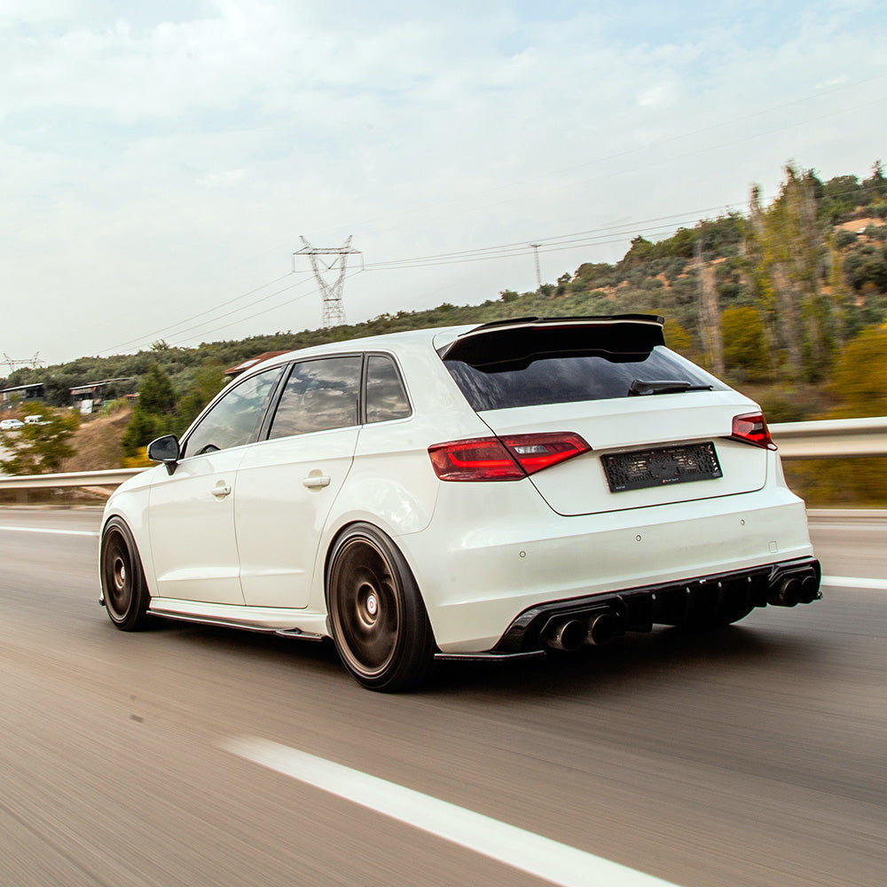 Arka Difüzör Uyumlu AUDI S3 Sportback 8V 2013-2016