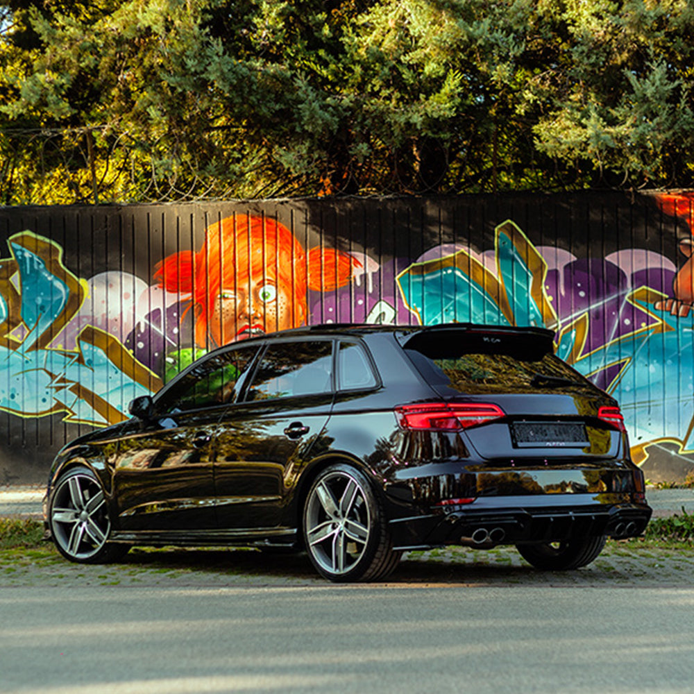 Arka Difüzör Uyumlu AUDI S3 Sportback 8V Makyajlı Kasa 2016-2020