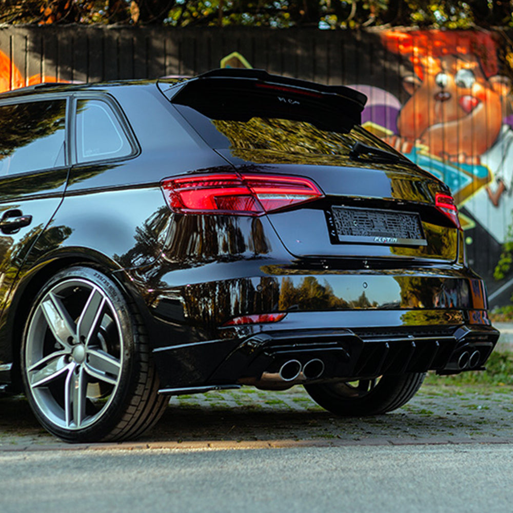Arka Difüzör Uyumlu AUDI S3 Sportback 8V Makyajlı Kasa 2016-2020