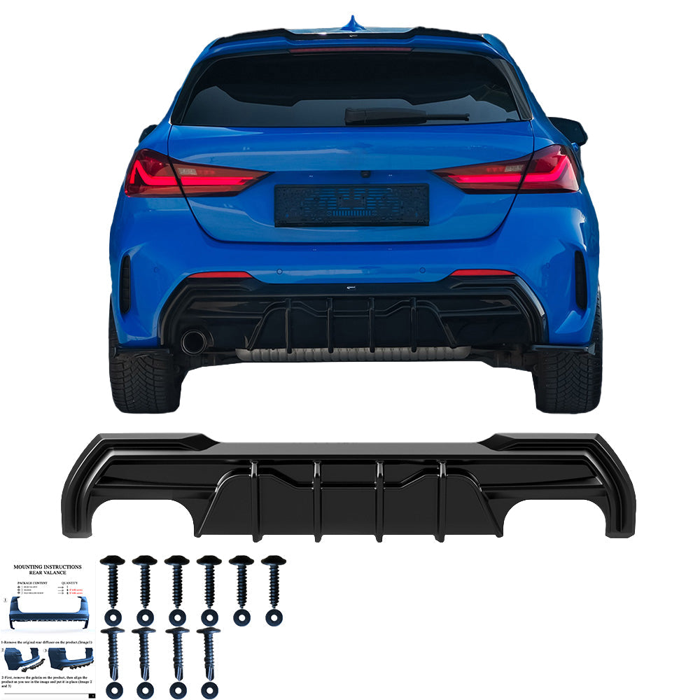 Arka Difüzör Uyumlu BMW 1 Series F40 M-Pack / M135i 2019-2024
