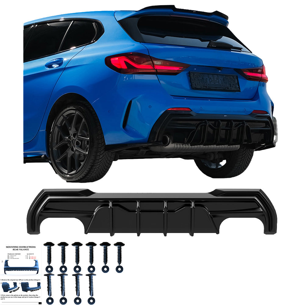 Arka Difüzör Uyumlu BMW 1 Series F40 M-Pack / M135i 2019-2024