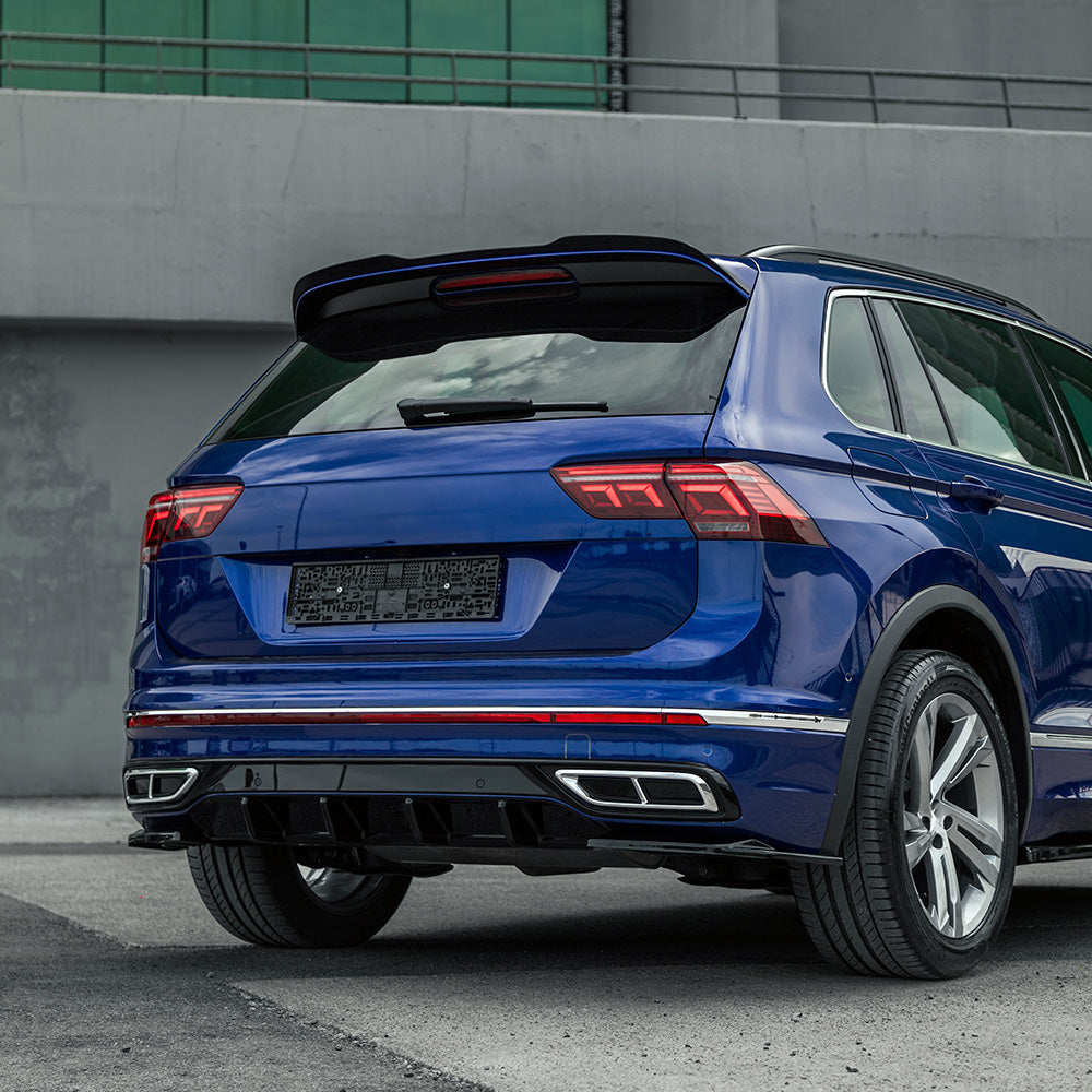Arka Difüzör Uyumlu VW VOLKSWAGEN Tiguan R-Line MK2 Makyajlı Kasa 2020-2024