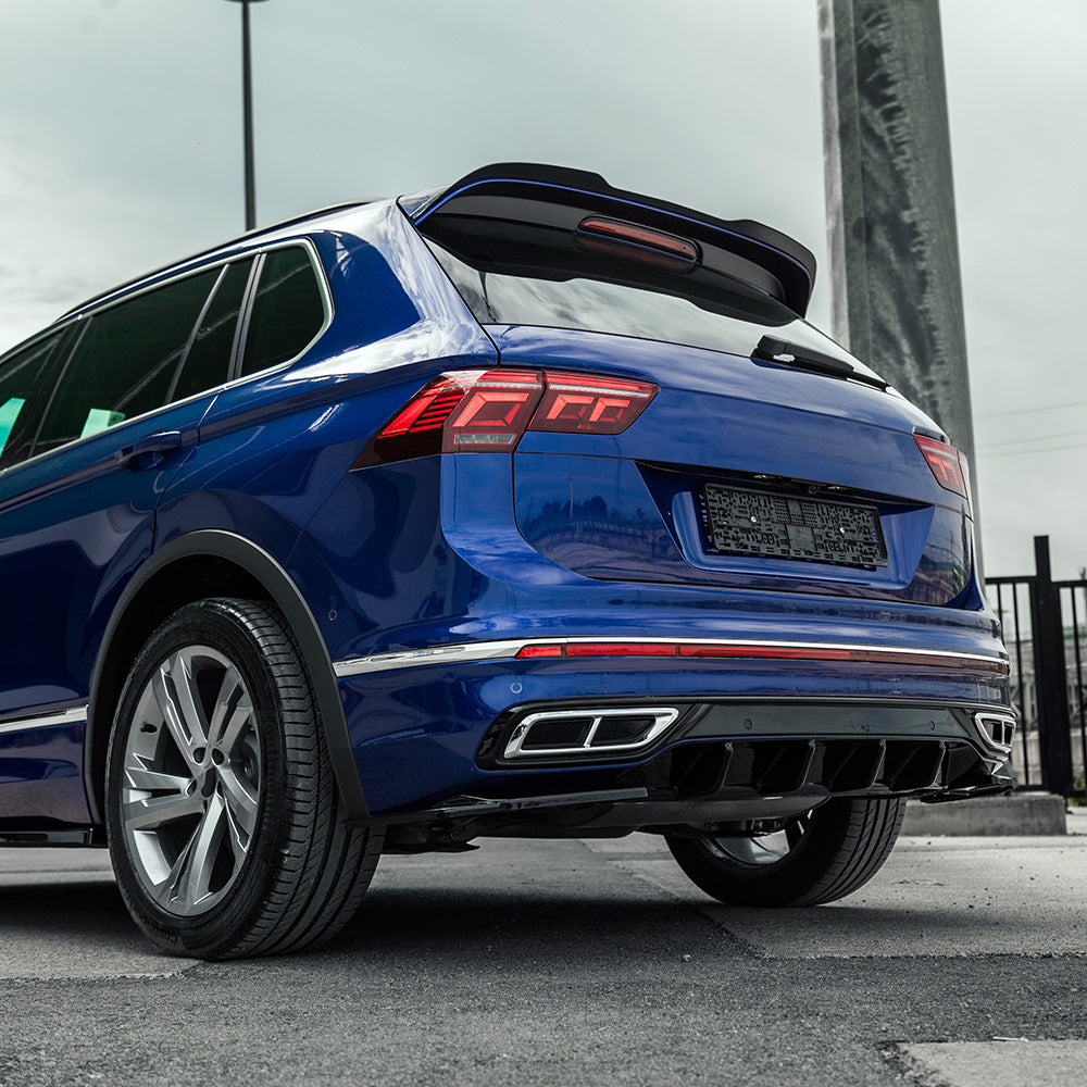 Arka Difüzör Uyumlu VW VOLKSWAGEN Tiguan R-Line MK2 Makyajlı Kasa 2020-2024