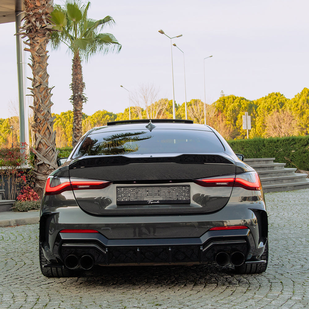 Arka Difüzör Uyumlu BMW 4 Series ( Coupe / Cabrio ) G22 M-Pack / M440i 2020+