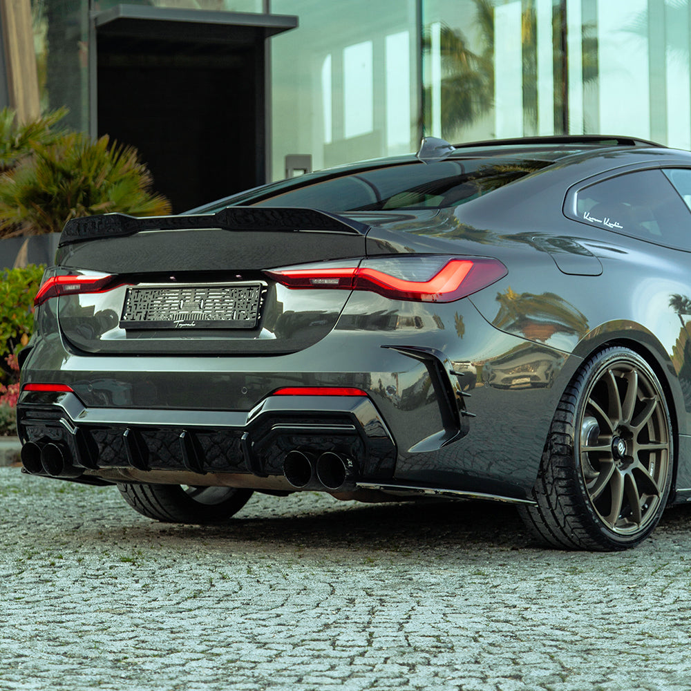 Arka Difüzör Uyumlu BMW 4 Series ( Coupe / Cabrio ) G22 M-Pack / M440i 2020+