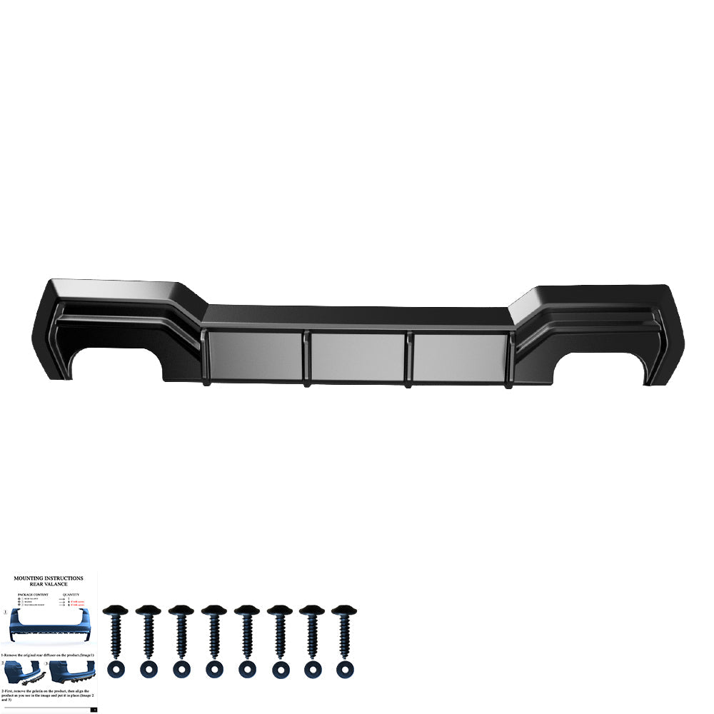 Arka Difüzör Uyumlu BMW 4 Series ( Coupe / Cabrio ) G22 M-Pack / M440i 2020+