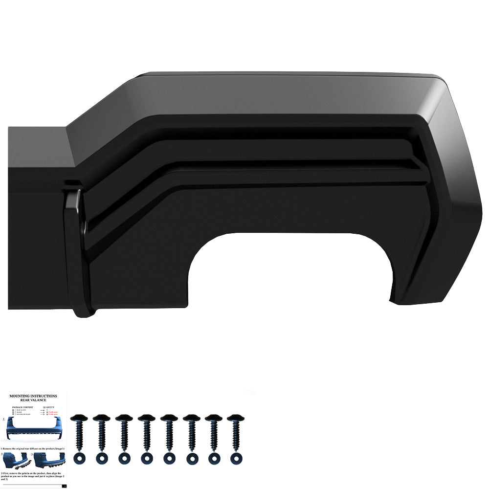 Arka Difüzör Uyumlu BMW 4 Series ( Coupe / Cabrio ) G22 M-Pack / M440i 2020+