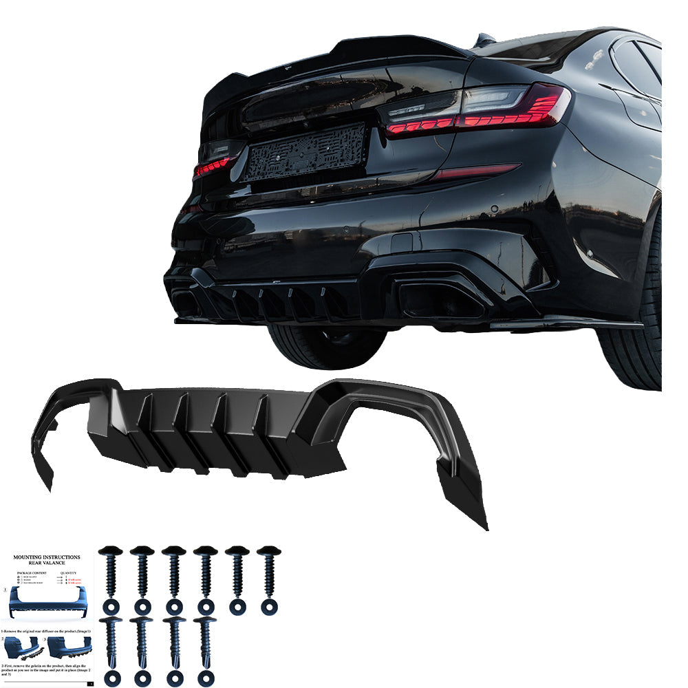 Arka Difüzör Uyumlu BMW 3 Series M-Pack G20 / G21 2018-2022