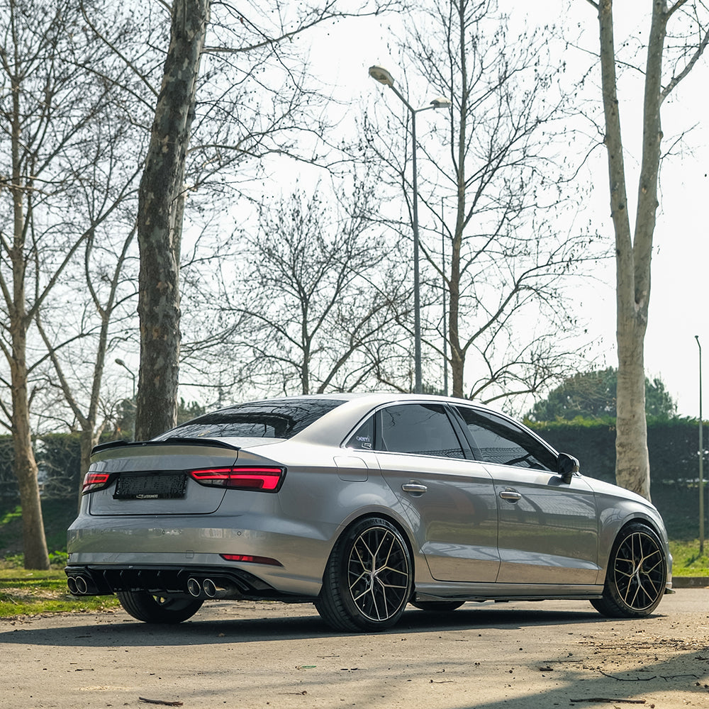 Arka Difüzör Uyumlu AUDI A3 Sedan 8V Makyajlı Kasa 2016-2020