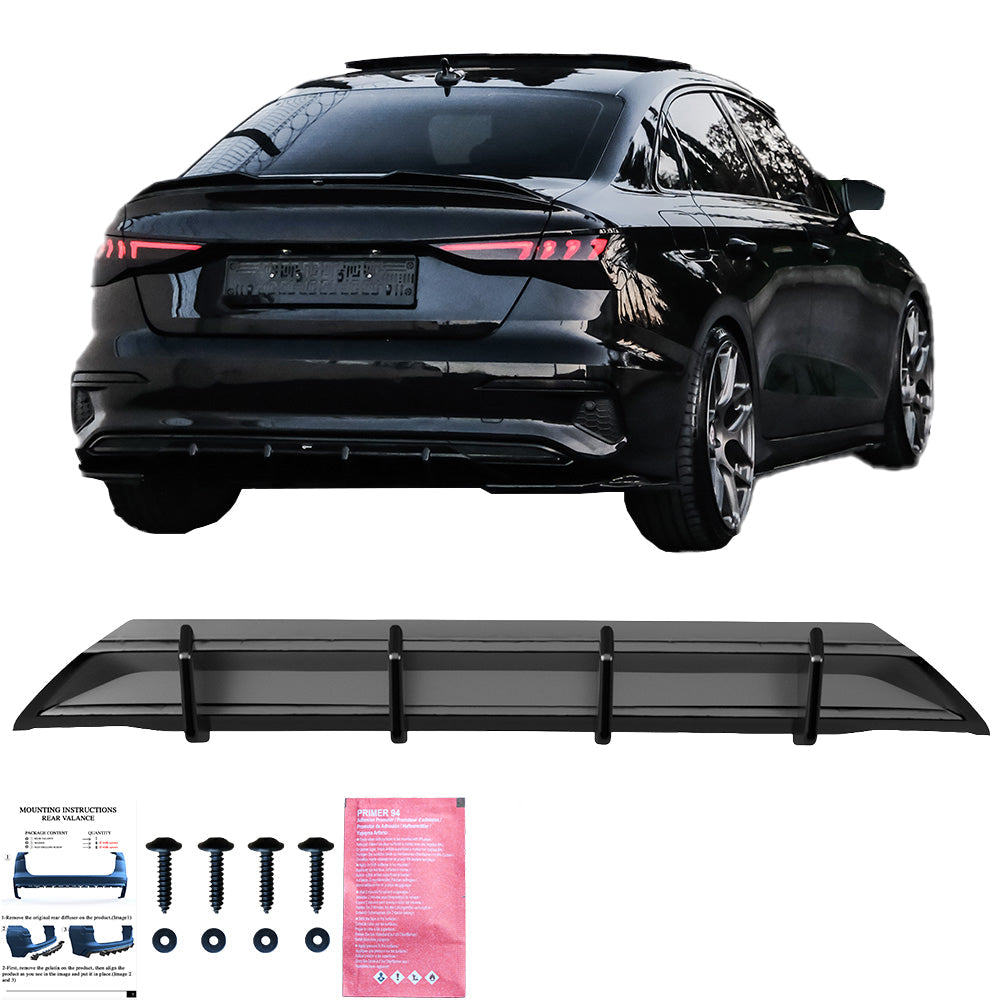 Arka Difüzör Uyumlu AUDI A3 8Y (Sedan / Sportback) 2020-2024